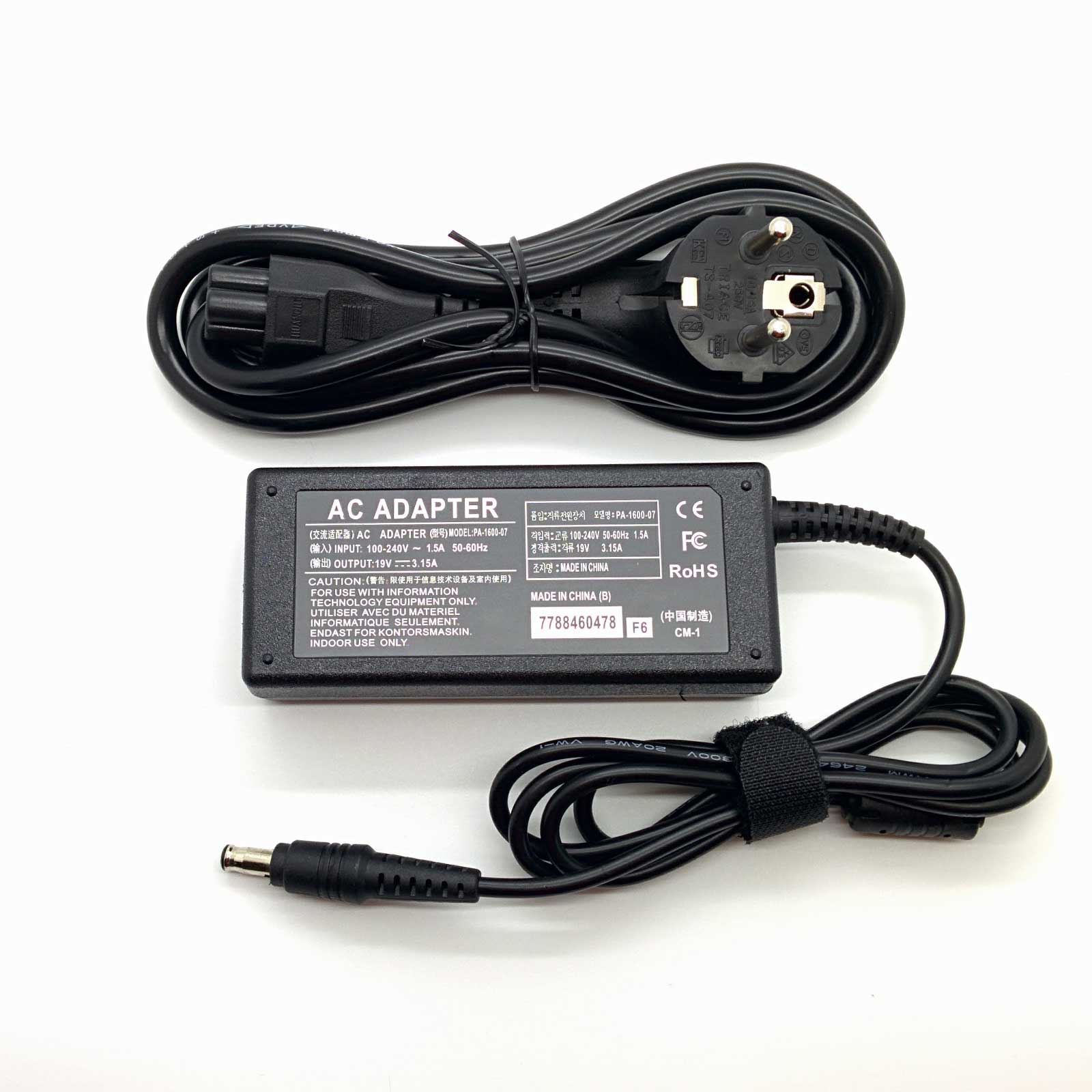 Detalles de Adaptador Cargador Nuevo para Portatil Samsung NP300E5E 19v 3,15a STOCK Detalles de Adaptador Cargador Nuevo para Portatil Samsung NP300E5E 19v 3,15a STOCK