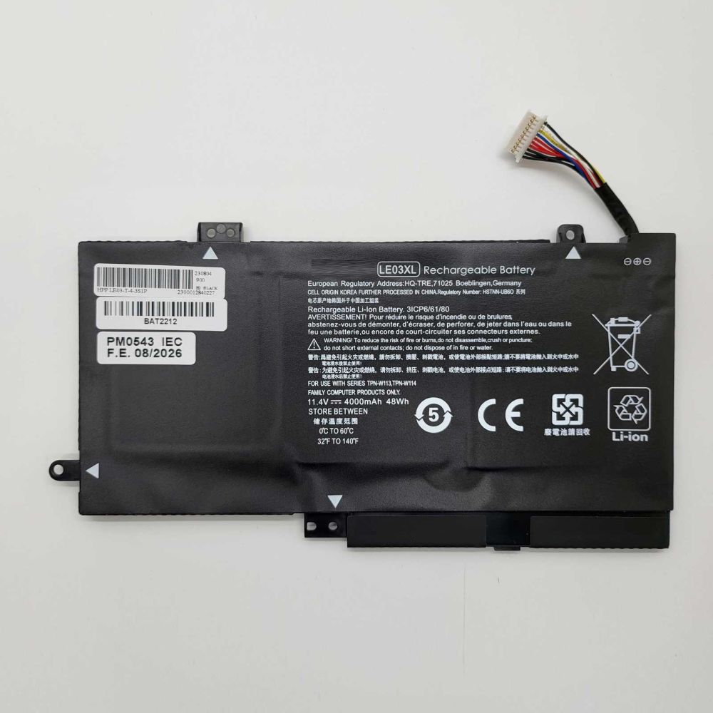 Bateria Compatible para HP P/N: 796220-542 Li-ion 11,4v 4400mAh