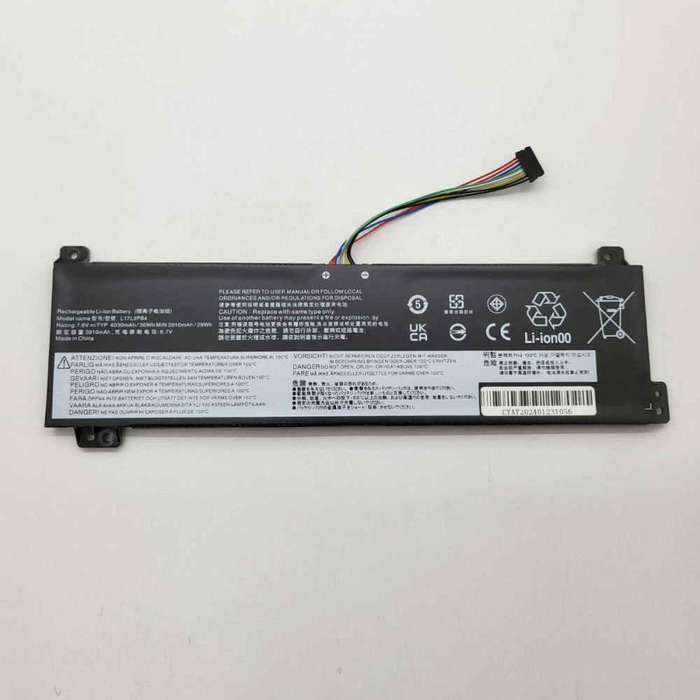 Bateria Compatible con Lenovo P/N L17M2PB4 Li-ion 7,6v 4030mAh 
