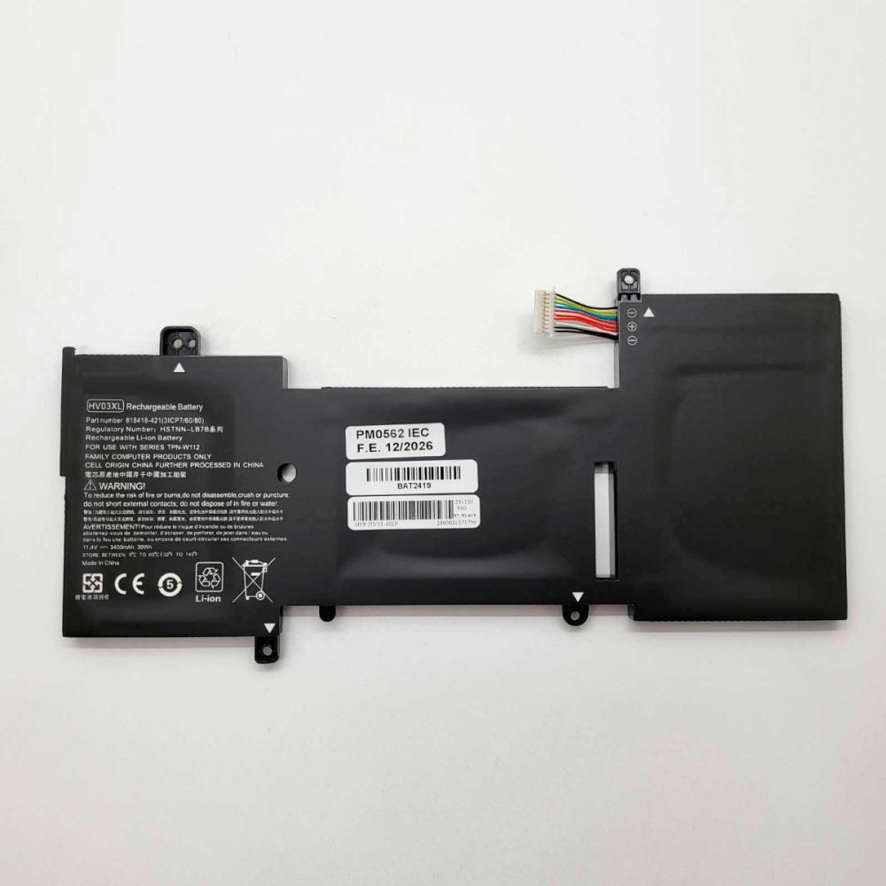 Bateria Compatible para HP P/N: 818418-421 Li-ion 11,4v 3400mAh