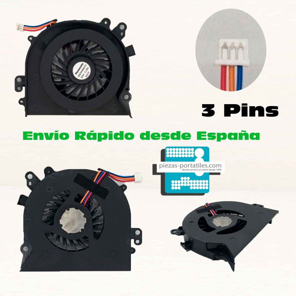 Fan Ventilador para Sony vgn-nw250f  3 Pins 