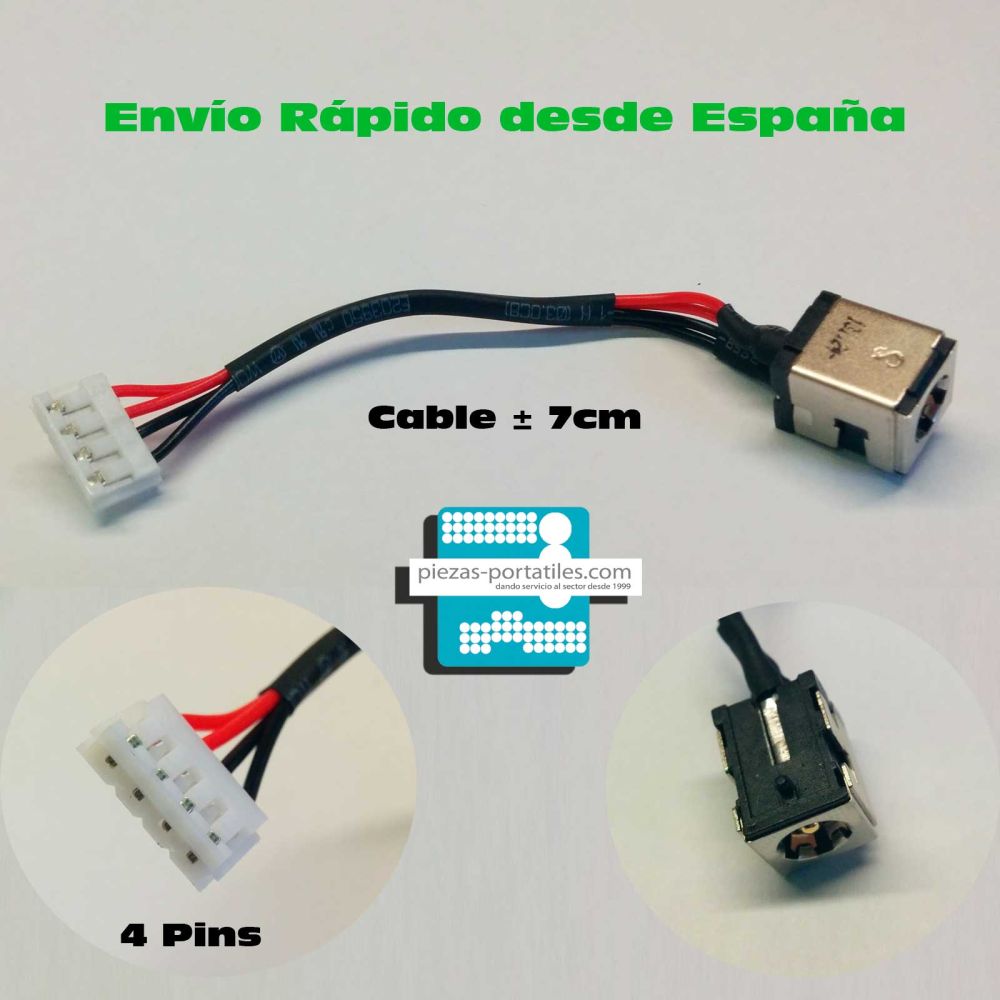 Conector DC Jack  Asus  X5DIJ X5DIN  Series 4 pins  PJ246  STOCK!! Ver fotos