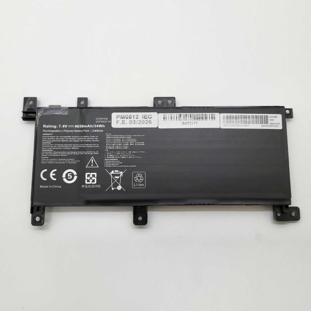 Bateria Compatible Asus F556U Li-Ion 7,6v 4650mAh
