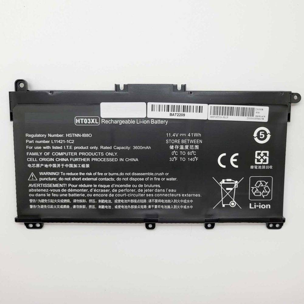 Batería Compatible para HP 14s-cf0076TX Li-ion 11,4v 3550mAh 