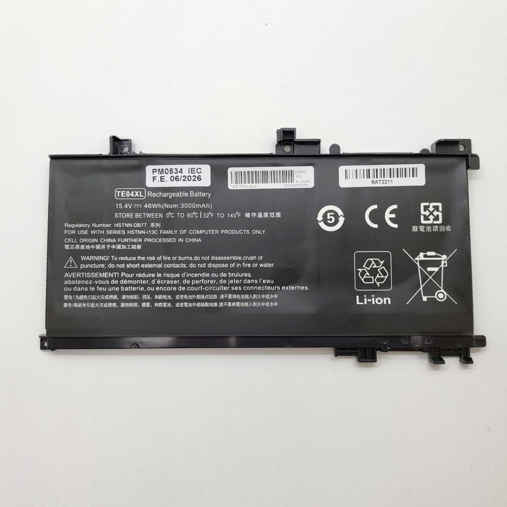 Bateria Compatible para HP 15-AX252NR Li-ion 15,4v 3000mAh