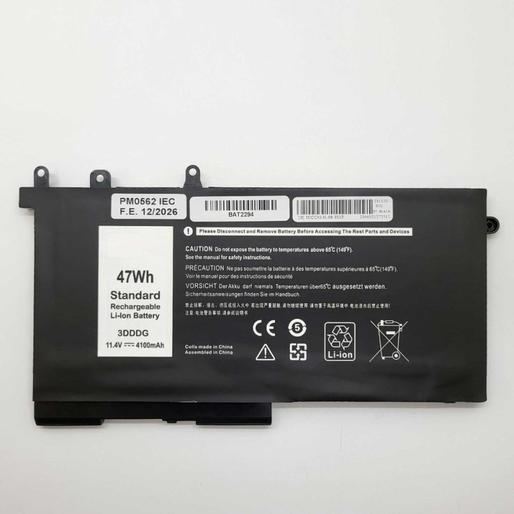 Bateria Compatible para Dell Latitude 12 5280 Li-ion 11,4v 4100mAh 47Wh