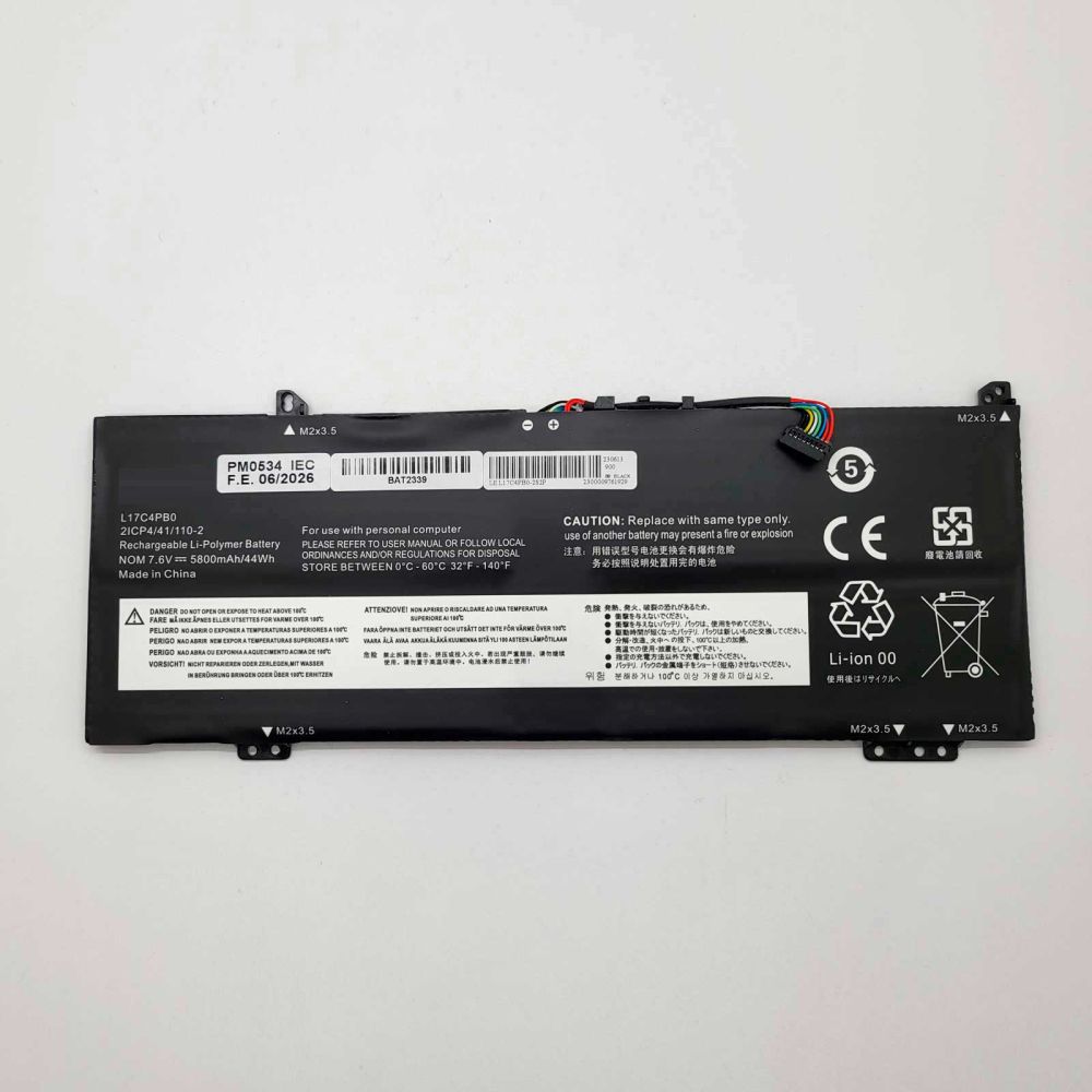 Bateria Compatible con Lenovo ‌IdeaPad Yoga 530-14IKB 81EK Li-ion 7,6v 5800mAh