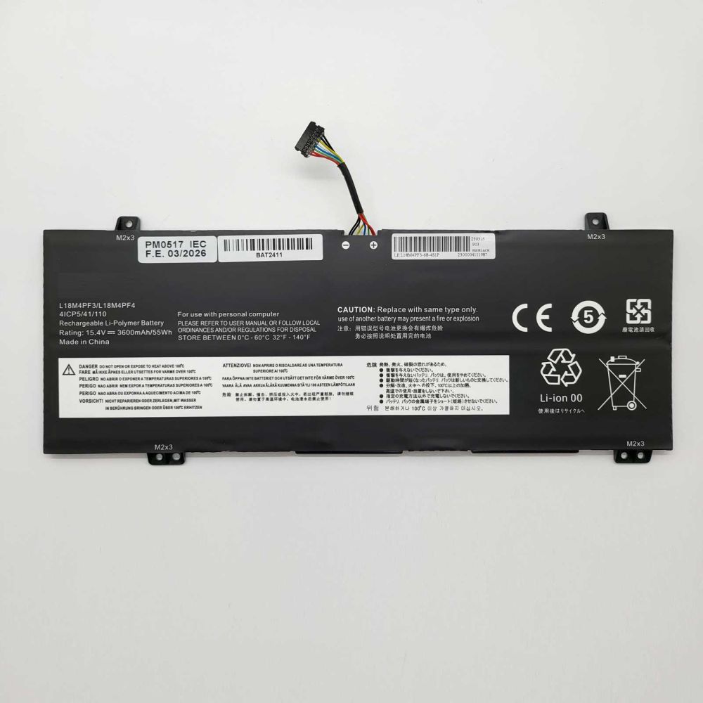 Bateria Compatible con Lenovo P/N: L18M4PF4 Li-ion 15,4v 3600mAh 