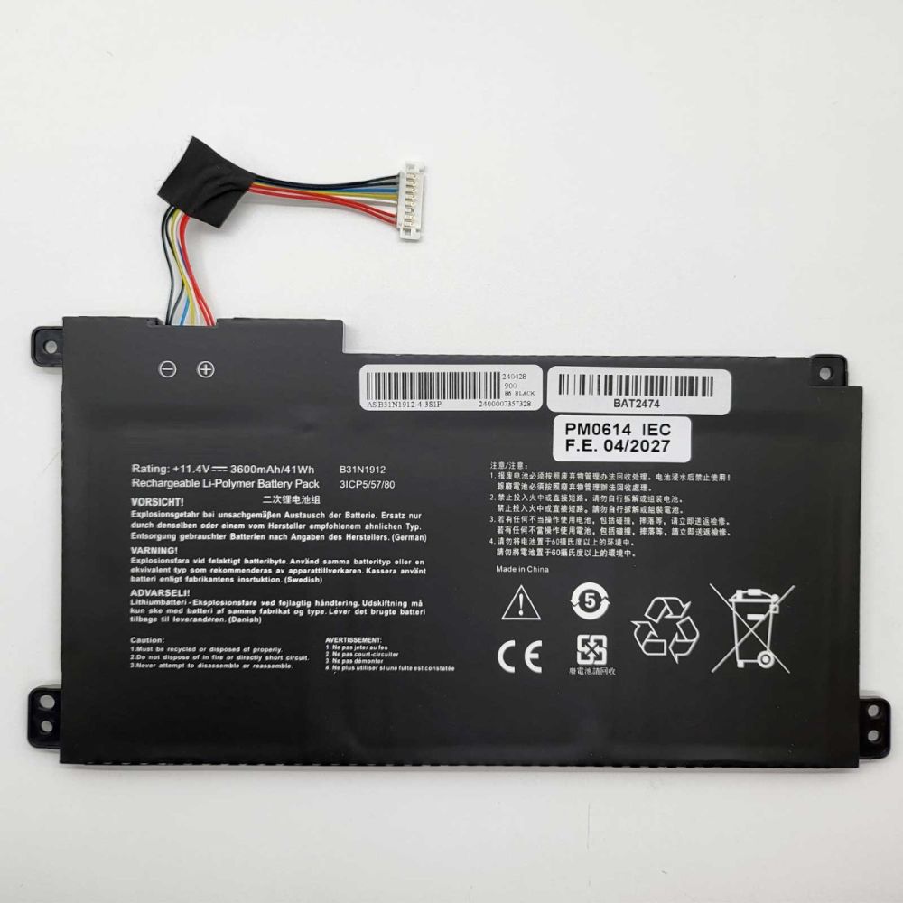 Bateria Compatible para ASUS VivoBook L510MA Li-Ion 11.4v 3600mAh