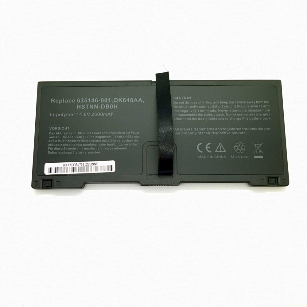 Batería Nueva Compatible para HP-COMPAQ HSTNN-DB0H Li-Pol 14,8v 2600mAh