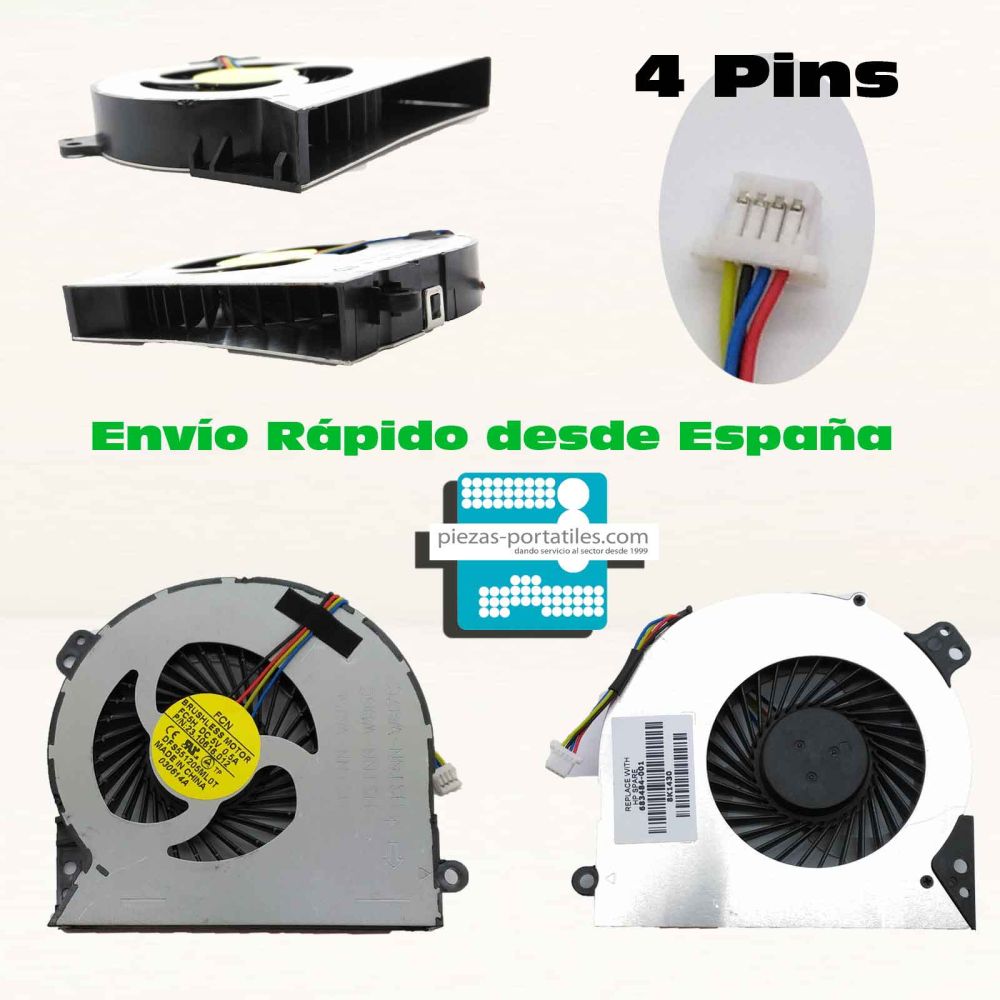 Fan Ventilador HP Compaq 683484-001 689658-001 4 Pins F36