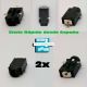2x Piezas  DC jack Dia.=2.5mm Pin=0.7mm SMD 3-pin, For Tablet PC  PJT02